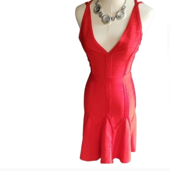 Nwt Topshop Red Sleeveless Fit and Flare Bodycon Dress - Picture 12 of 12